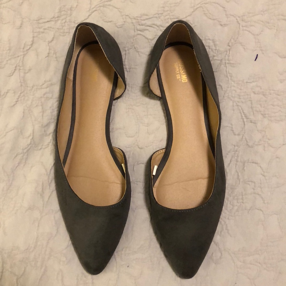 Mossimo Supply Co size 11 gray flats